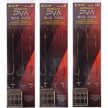 ESP návazce PVA Bag Rigs Barbless vel.8