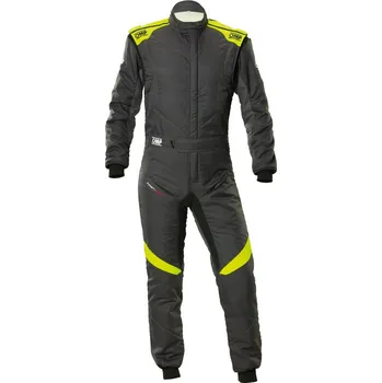 Moto kombinéza OMP Kombinéza First Evo My2025 Antracitová / Zářivá žlutá 52