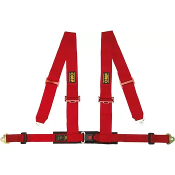 Helma na motorku OMP 4bodový 3" Pás Racing 4M ECE Černá