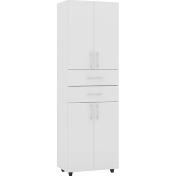 regál Slevadoma Policový regál s dvířky a zásuvkami SD-04 | OFFICE TOP Barva: Bílá