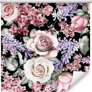 Tapeta Tapeta na zeď květiny růže listy příroda ložnice