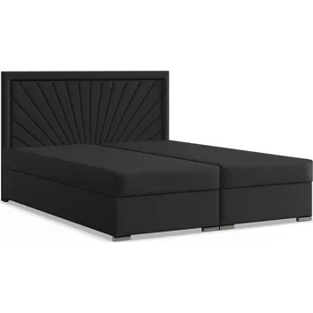 Postel Čalouněná postel VINCENZA 160x200 cm s pružinovou matrací Šedá II