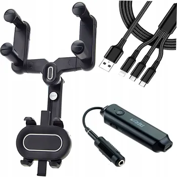 UNIVERZÁLNÍ, PEVNÝ A SILNÝ DRŽÁK TELEFONU NA ZPĚTNÉ ZRCÁTKO DO AUTA