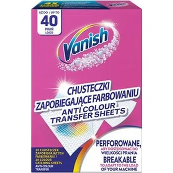 Prací prostředek VANISH PROTECT COLOR CHUSTECZKI WYŁAPUJĄCE PROTI ZABARVENÍ PRÁDLA