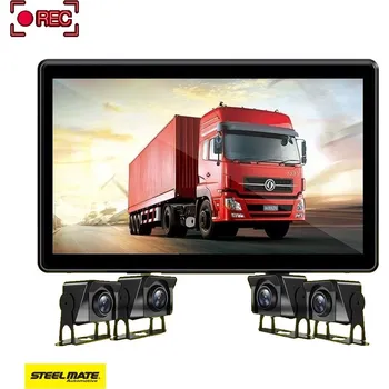 Parkovací asistent STEELMATE C40 Záznamové zariadenie - CCTV sada s BSD, 4 kamery a monitor 10"