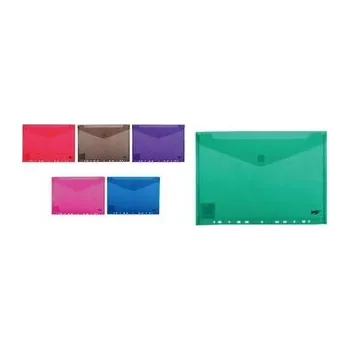 Set školních potřeb Teczka kopertowa A4 zawieszana PP na rzep MIX