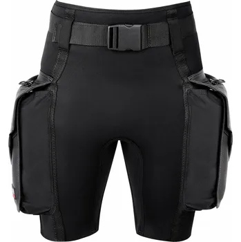 Neoprenový oblek AGAMA Neoprenové kraťasy s kapsami TECH 3 mm na potápění 3XL ČERNÁ