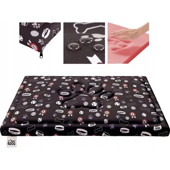 Pelíšek pro psa VODĚODOLNÝ ortopedický pelíšek pro psy 70x60 matrace z viskózy