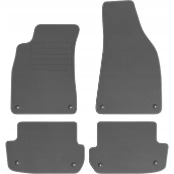 autokoberec AUDI A4 B6 2002 - 2006 Kabriolet koberce velurové ŠEDÉ PREMIUM