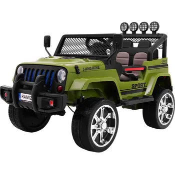 Dětské elektrovozidlo Mamido Elektrické autíčko Jeep Raptor 4x4 zelené