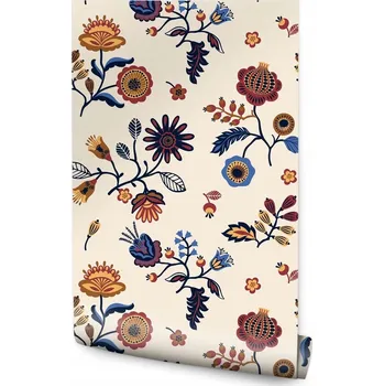 Fototapeta Tapeta s květinovým lidovým vzorem /797530066