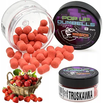 Boilies Pop Up boilies 8 mm Margrom JAHODA pro Method Feeder