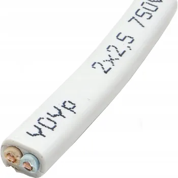 elektrický kabel Plochý elektrický instalační kabel YDYp MojeLedy 2 x 2,5