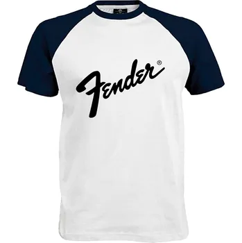 Pánské tričko Tričko Fender | Guitar Druh: Pánské, Barva: Navy | Bílá, Velikost: XL