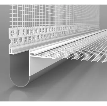 Stavební profil LIKOV s.r.o. LIKOV dilatace rohová PVC LD-NH 06 s tkaninou dl. 2,5m (180.0625)