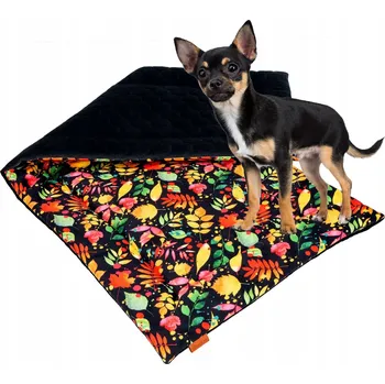 Pelíšek pro psa PODLOŽKA oboustranná podložka do kovové klece pro psa 120x60 cm Ukory ČERNÁ