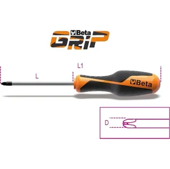 BETA Křížový šroubovák Phillips® PH2x6x150 012620021