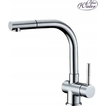 Vodovodní baterie Kuchyňská stojánková baterie Blue Water LIRA stříbrná