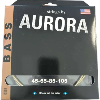 Struna pro kytaru a smyčcový nástroj Struny pro 4strunnou baskytaru Aurora Premium Gold 45-105 Medium