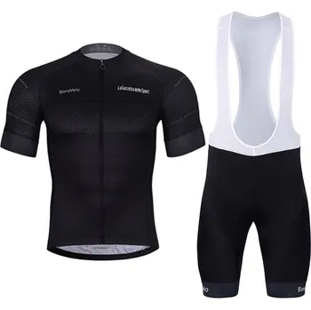 cyklistický dres BONAVELO Cyklistický krátký dres a krátké kalhoty - GIRO D´ITALIA - černá