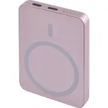 EMOS POWERBANKA WI 522, bezdrátové nabíjení 20W, 5.000mAh, LOSOSOVÁ, 1xUSB-C 1613055500