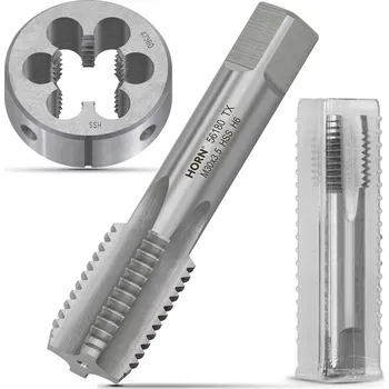 Závitořezný nástroj Závitník M30 ruční M30x3.5 DIN-352/1P + Závitové očko SADA závitníků