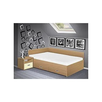 Postelový rošt Postel RENATA 160cm, s matrací, roštem a s úložným prostorem