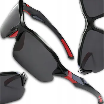 Sluneční brýle Sluneční brýle EdiBazzar pánské černé sportovní UV-400