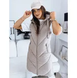 Béžová prošívaná vesta ZIPIS TY3216 Velikost: L