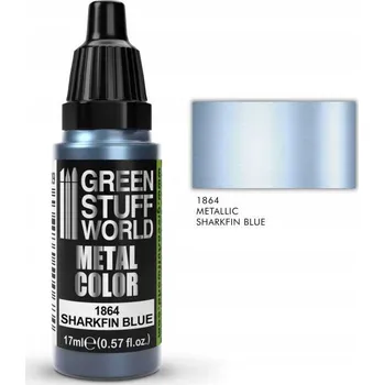 Vodová barva Akrylová barva na kov Sharkfin Blue barva 17ml