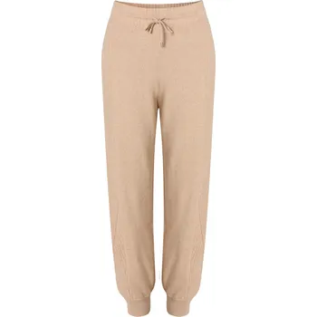 Dámské kašmírové teplákové kalhoty SMOOTH L / Béžová / Kašmír