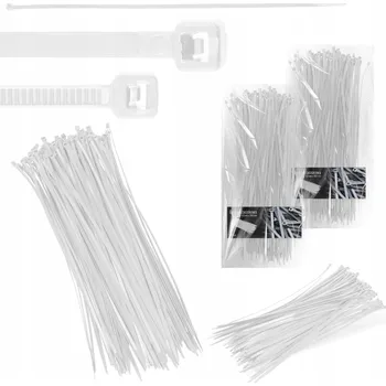 Stahovací páska 200x STAHOVACÍ PÁSKY Kabelové Zdrhovací pásky 4,8 x 380 mm Silné UV Odolné Stahovací Pásky