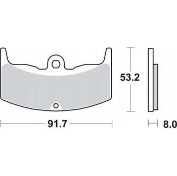 Brzdová destička Brzdové DESTIČKY TRW MCB526