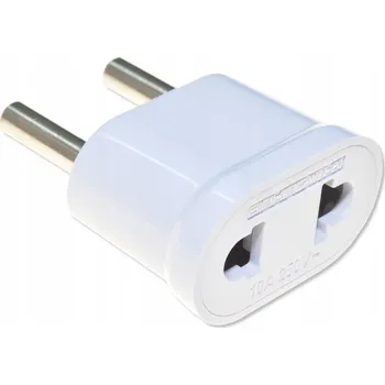 Elektrická zásuvka Cestovní adaptér zástrčka PL - zásuvka USA bílý