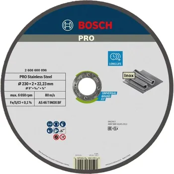 Řezný kotouč Řezací kotouč Bosch Expert for Inox 230 x 22,2 mm