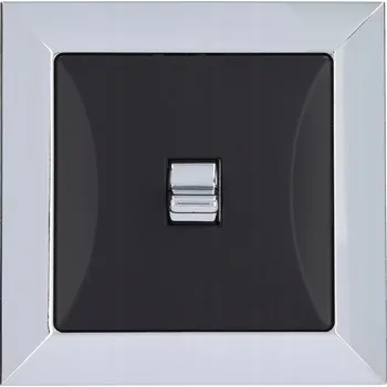 vypínač Schodišťový vypínač Klasik, Podomítkový Timex-Elektro černý 01-8064