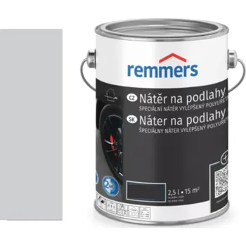 Lak na dřevo Remmers NÁTĚR NA PODLAHY DO GARÁŽE 2,5L 7776 (RAL7035) Světle šedá - Lichtgrau + dárek k objednávce nad 1000Kč