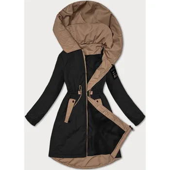 Černá dámská bunda se stahováním v pase S'West (B8352-1) odstíny černé S (36)