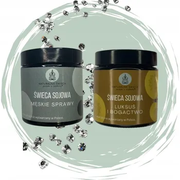 Svíčka Sójová vonná svíčka pánské záležitosti, luxus a bohatství - Přírodní svíčka