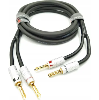 Audio kabel NAKAMICHI Reproduktorový kabel OFC 2x2,5 s banánky BFA, 12 m
