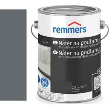 Lak na dřevo Remmers NÁTĚR NA PODLAHU 1K 2,5L 7767 (RAL7016) Antracit - Anthrazit + dárek k objednávce nad 1000Kč
