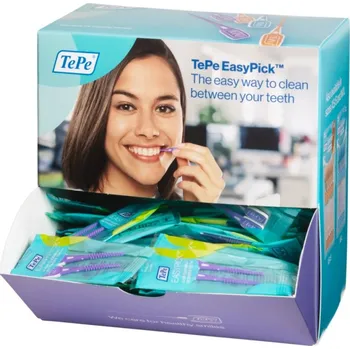 Zubní kartáček TEPE EasyPick dentální párátka XL (fialová) BOX, 100ks