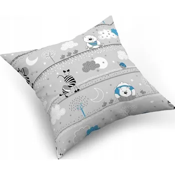 Povlak na dekorativní polštářek Povlak na polštář, "jasiek" 40x40 cm 100% BAVLNA, Medvídek Zdeňa