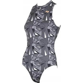 Dámské plavky Dámské jednodílné plavky ZONE3 OWS Renew High Neck black 34