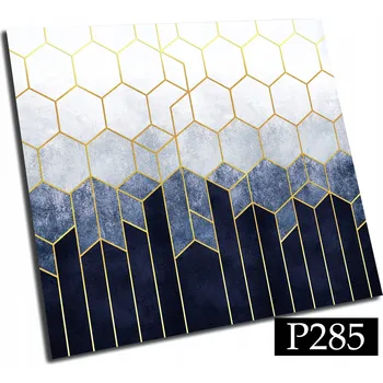 vinylová podlaha Samolepicí PVC dlaždice 25 cm Šestiúhelníky Vzhled Mramoru PVC OBKLADY