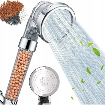Sprchová hlavice Shket Pro Filtrační sprchová hlavice s stříbrným KAMENEM