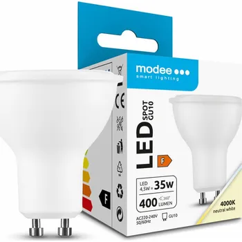 Žárovka Modee Lighting LED Spot Alu-Plastic GU10 4,5W 400 lm neutrální bílá (MLGU10P4000K4,5W)