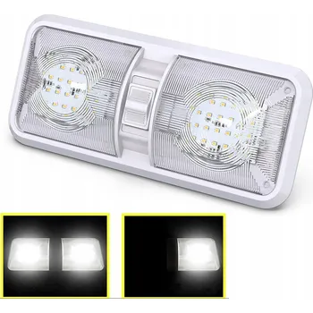 Tuning LED SVĚTLO DO INTERIÉRU AUTA BÍLÉ 48LED 12V 600LM DO KUFRU