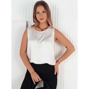 Světle šedý lesklý top FOSSAT RY2340 Velikost: ONE SIZE