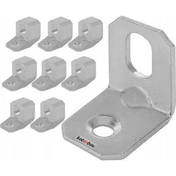 Tesařské kování 100x ROHOVNÍK SPOJOVACÍ ÚHELNÍK NÁBYTKOVÝ 20x20x16 STAVEBNÍ